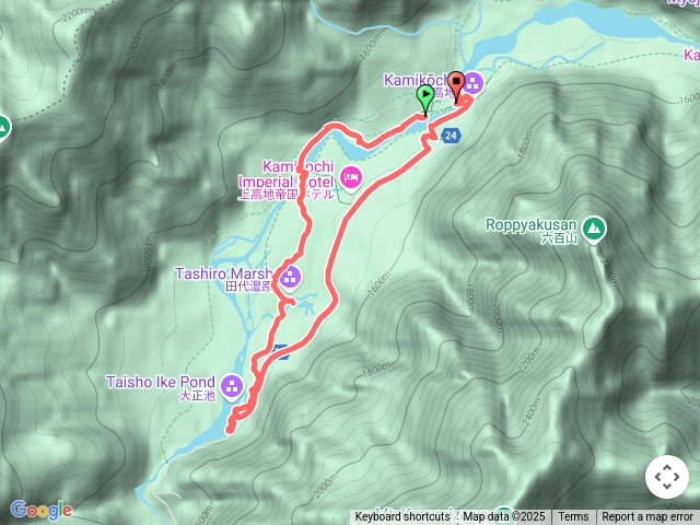 上高地大正池步道