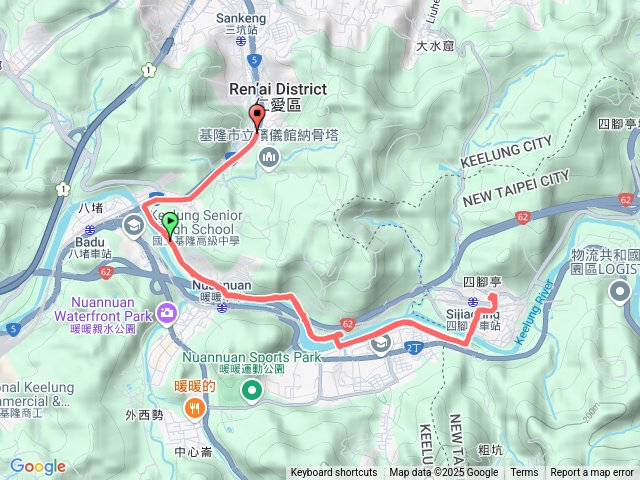 基隆河自行車道-暖暖-四腳亭來回