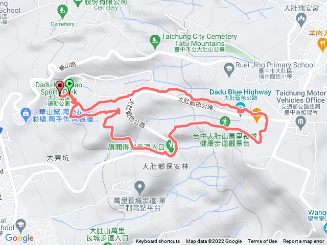 大肚運動公園O型路線