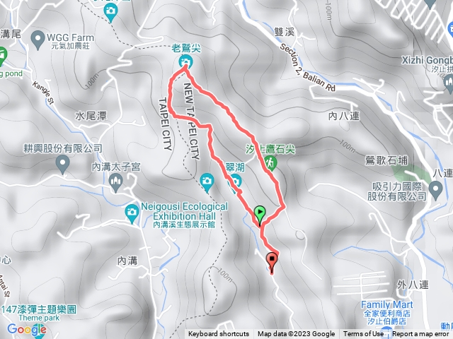 翠湖，內溝山步道，青蛙石，老鷲尖