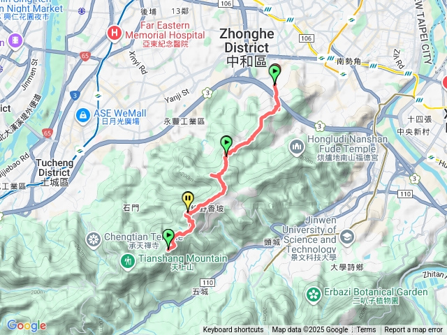 圓通寺五城山來回