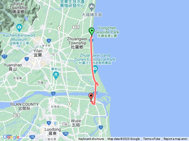 2023-01-18 廍後莊、錦草一等廢點(開車航跡)