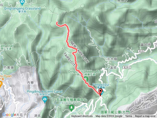 陽明山東段越野跑