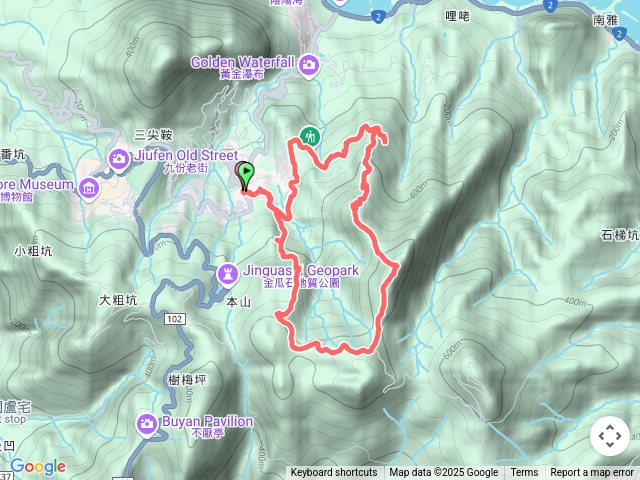 黃金博物館O型（煙囪→黃金獵犬→茶壼山→黃金神社