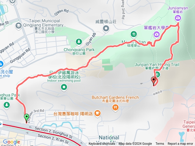 東華公園奇岩山唭哩岸山軍艦岩