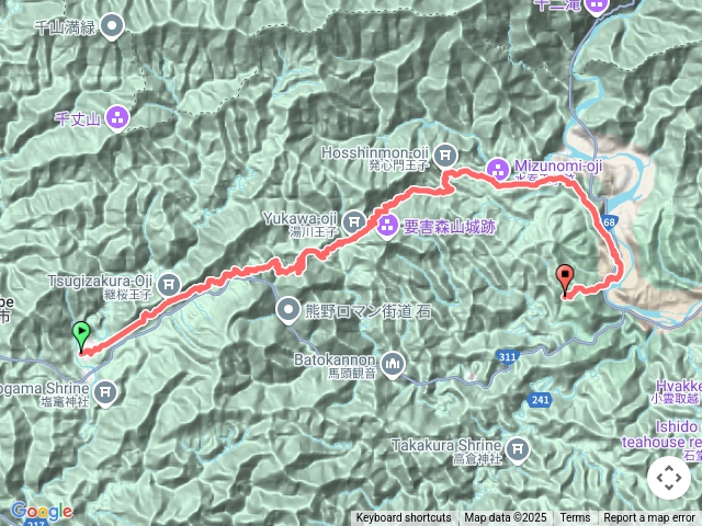 熊野古道中邊路day3- 近露-本宮-大齋原-大日越-湯峰王子