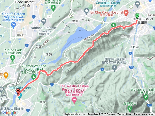 鳶山縱走（三峽老街--大溪老街）下山豬湖、月眉濕地