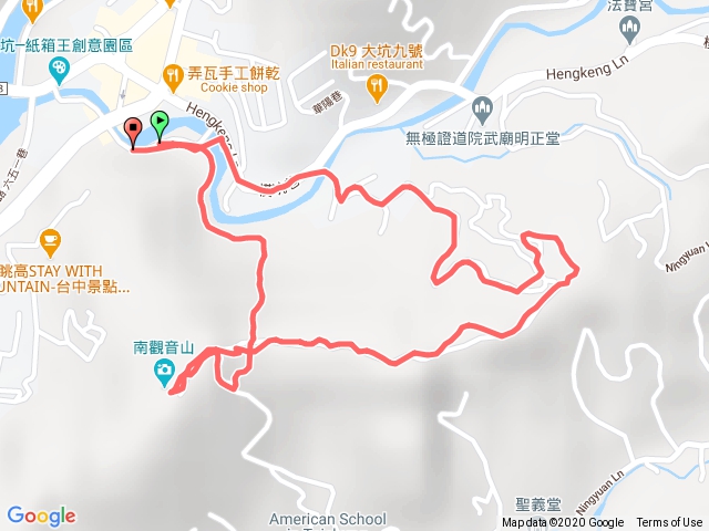 大坑南觀音山，無極殿上青春嶺下，20201122