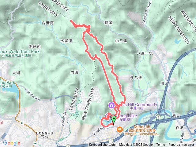 內溝山老鷹山尖山水尾山預覽圖