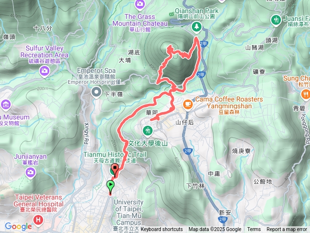 天母水管路》紗帽山