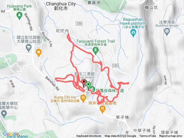 桃源里步道、龍鳳宮步道、羊腸小徑