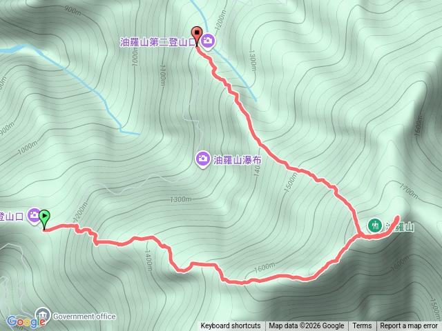 油羅山一二登山口預覽圖
