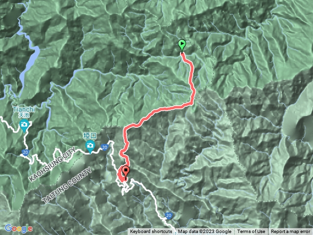 南二段D6 拉庫音溪山屋到向陽登山口