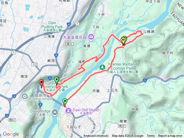 20251005 月眉人工濕地 山豬湖生態親水公園 中庄吊橋 瑞興濕地  大溪河濱公園 大科崁人工濕地