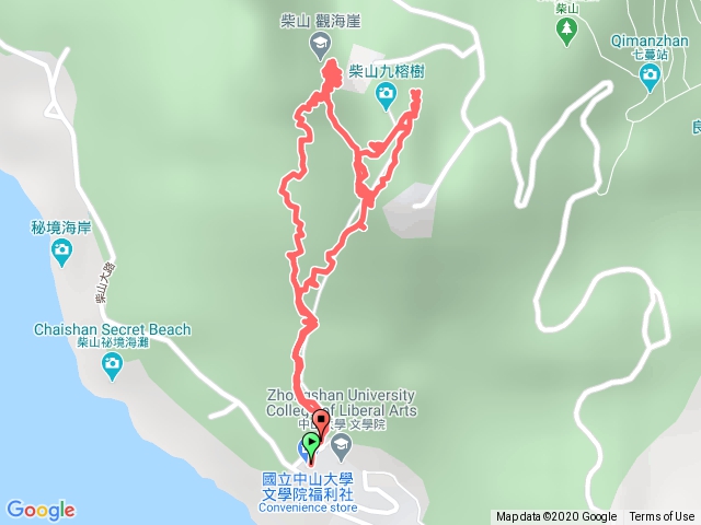 柴山少女峰、九龍榕、觀海崖