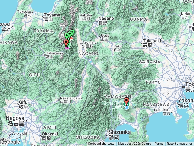 表銀座縱走20260722～25