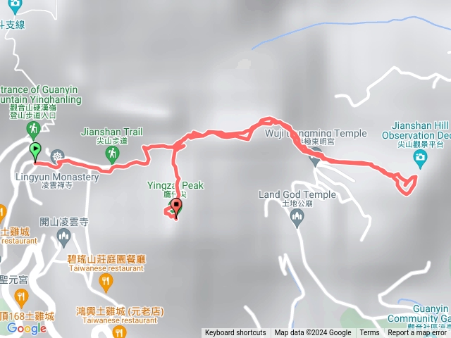 2024觀音觀鷹尋寶任務觀音山、尖山(占山)登山步道