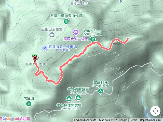 新竹五指山-原路折返
