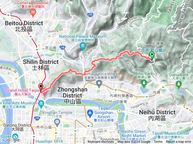 2024臺北大縱走臺北大縱走第五段：捷運劍潭站至碧山巖（劍潭支線）20240714085151