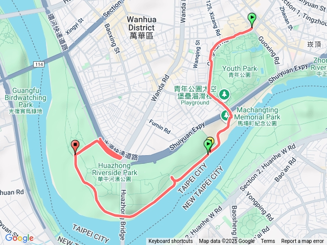 2025臺北健走趣（5）華中河濱公園20251005-1（騎腳踏車）
