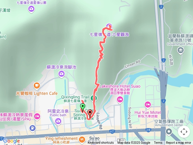 七星嶺步道下雨