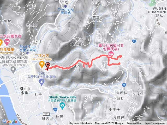 水里二坪山水沙漣古道