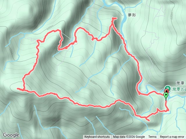 灣潭福德廟-南勢坑山-灣潭竹子山-七股古道-橫坪尾古道-灣潭古道O行預覽圖