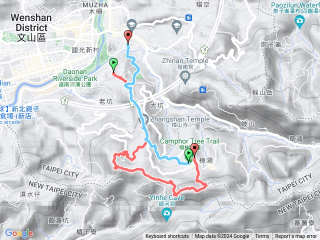 待老坑山、鵝角格山、鵝角格東峰