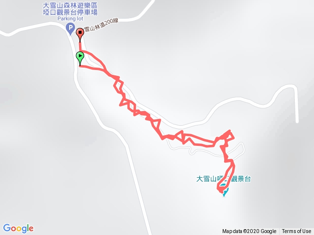 2020.12.20 大雪山啞口觀景台步道