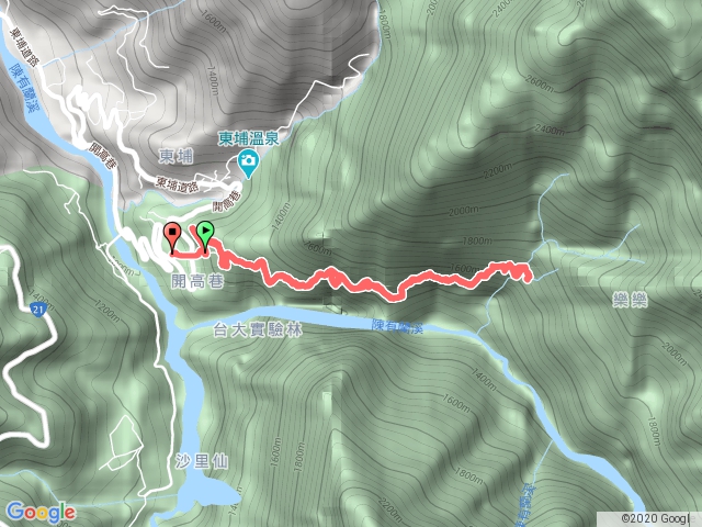 八通關古道西進到雲龍瀑布