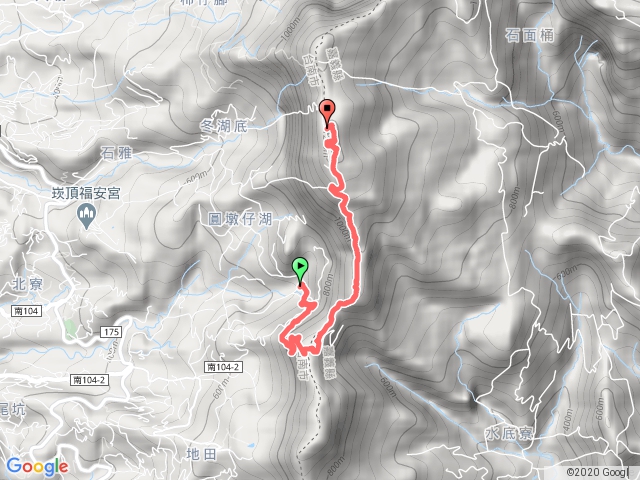 白河茶園上稜到圓墩仔山單程5公里