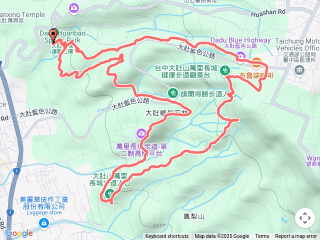 2025-05-30大肚環保公園步道萬里長城步道O型