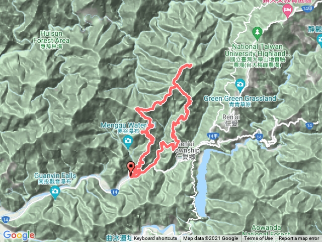 南東眼山之六眼縱走O型眉溪山2021年12月31日