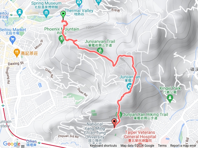 軍艦岩步道（熱海飯店起，陽明大學終）