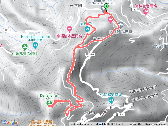 樟湖國小上後棟接大尖山O繞
