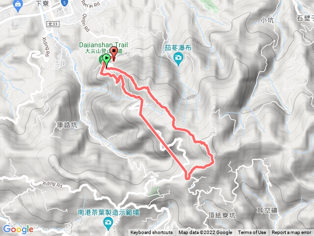 大尖山→四分子尾山