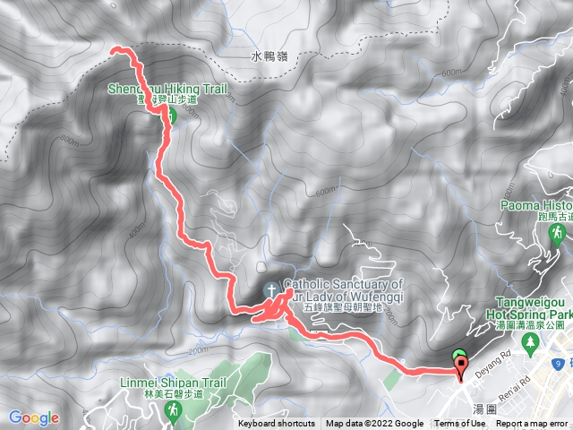 五峰路到聖母山莊觀景平台