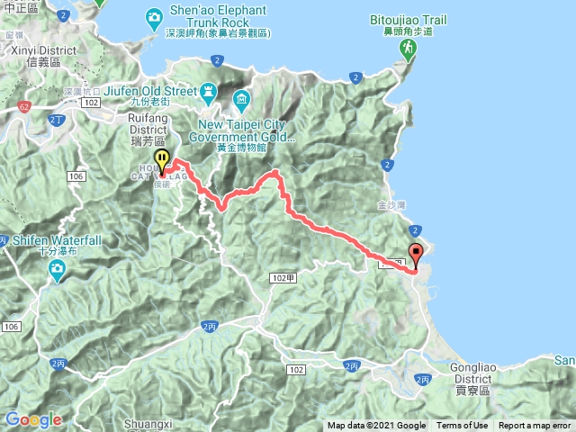 猴硐到楊廷理出澳底