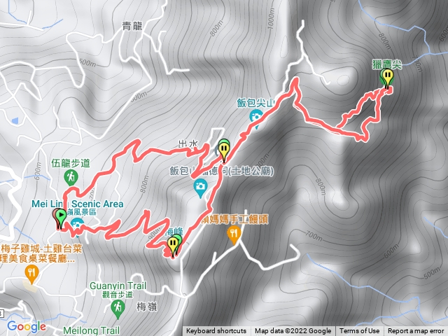 梅峰古道、獵鷹尖、一線天