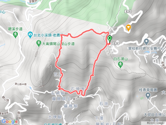 碧山-甜水鴛鴦湖-大崙頭古道