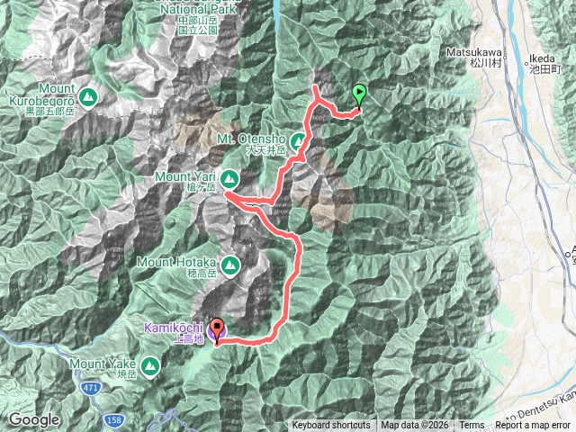 表銀座縱走4天3夜｜中房溫泉｜燕岳｜大天井岳｜西岳｜槍岳｜上高地