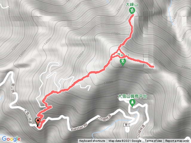 長壽山、夫妻樹、大棟山