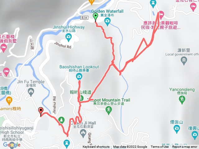 黃金瀑布索道瓜山國小