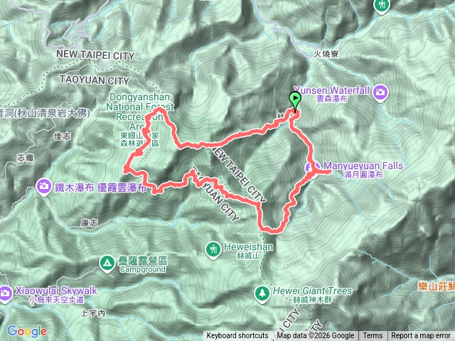 滿東滿步道O形-天德巷上東眼山、卡外山、拉卡山預覽圖