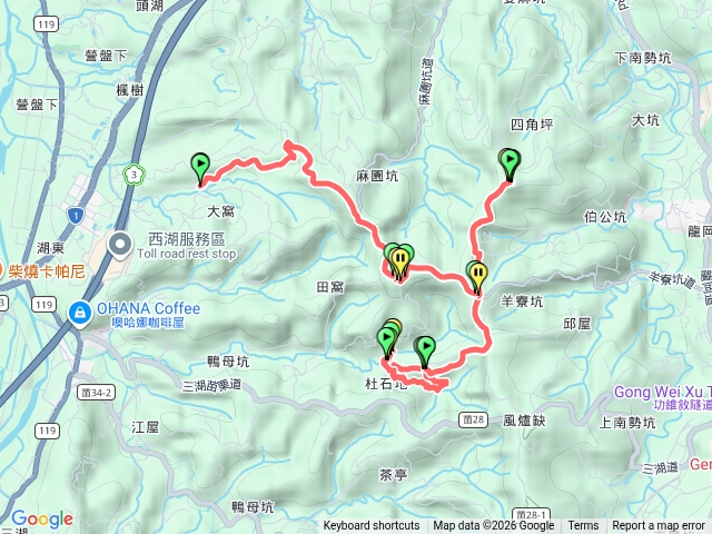 柚子山龍王峽谷下南勢坑山