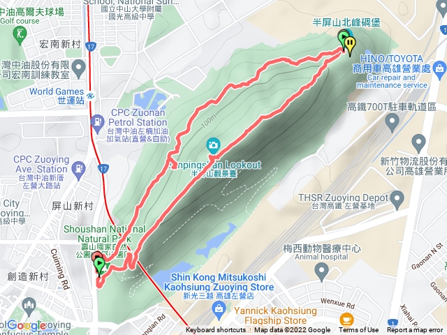 半屏山O形路線