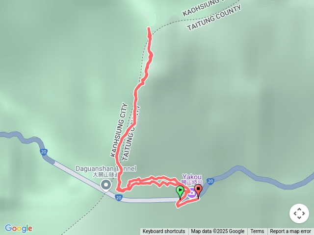 關山嶺山（去程有點走偏）