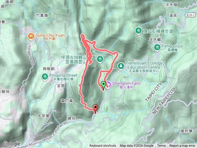聖人崙 坪頂三圳 鵝尾山(內雙溝溪水位高改路)預覽圖