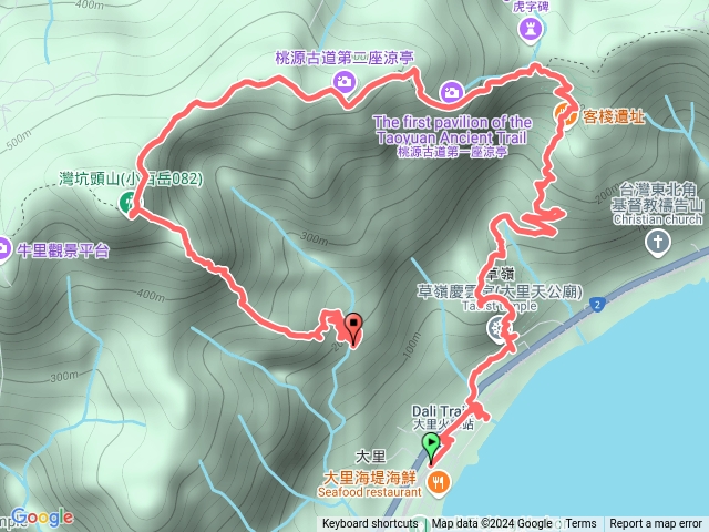 113/11/9-大里天公廟/草嶺古道埡口/灣坑頭山步道/三角點/劍竹芒草欉陡下/吾居吾墅步道/瀑布/吾居吾宿預覽圖