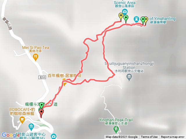 觀音山-風櫃斗湖登山步道(土路)-硬漢嶺